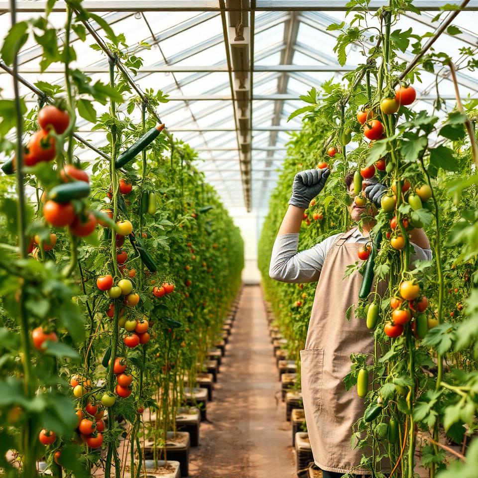 Greenhouse Worker (Tomatoes & Cucumbers)