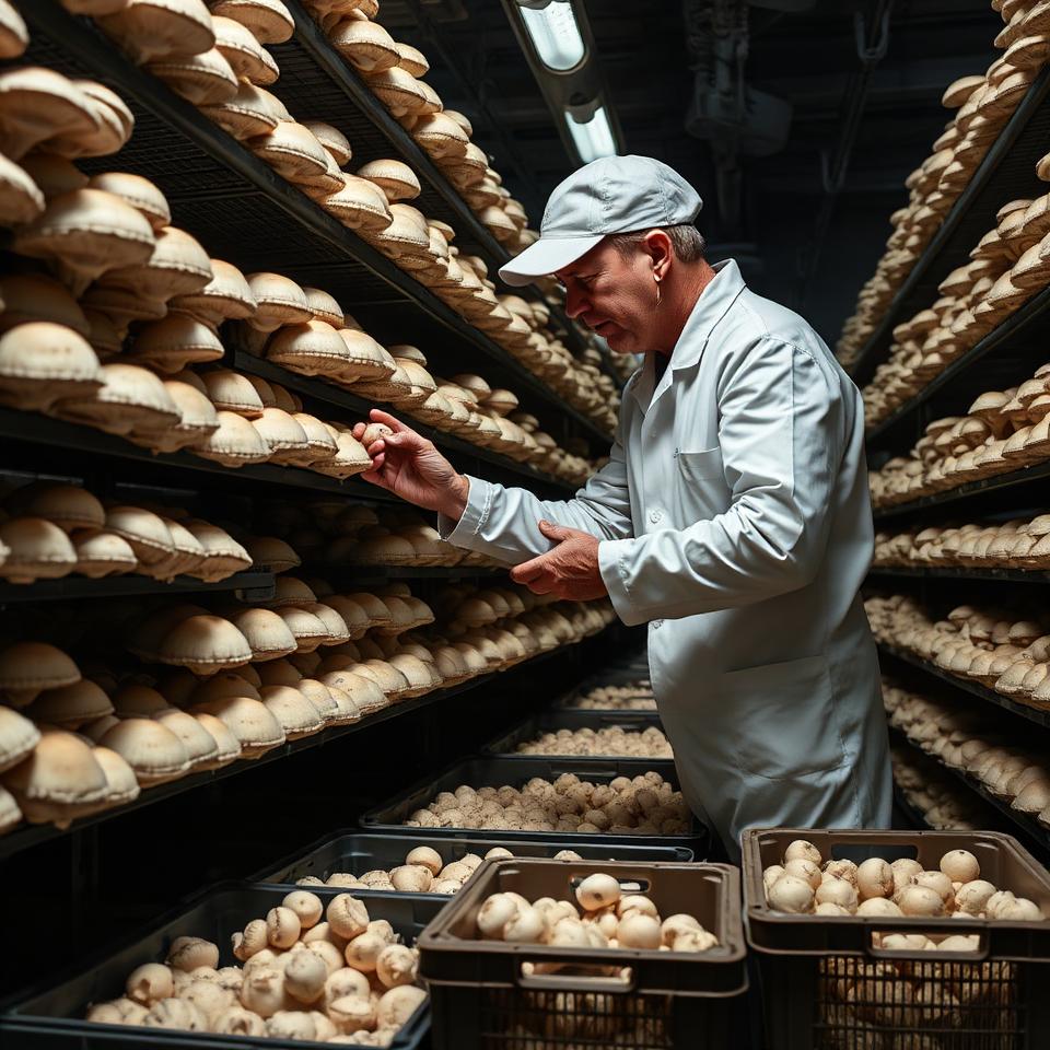 Mushroom Farm Worker